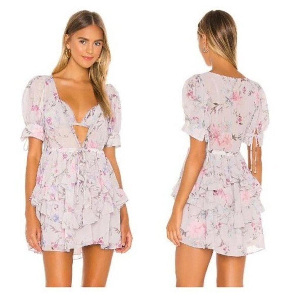 Tularosa Lydia Dress - Lilac Floral